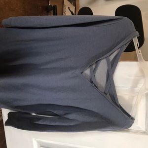 Open chest long sleeve shirt